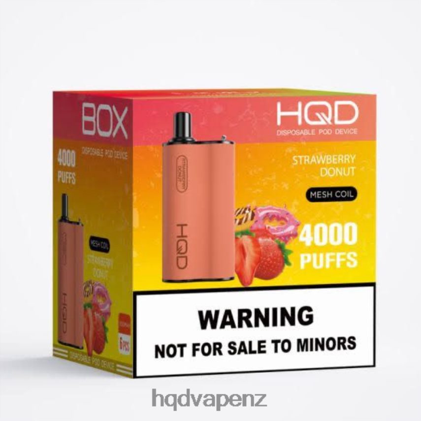 HQD Disposable Vape - HQD BOX 4000 PUFFS Strawberry Donut 4P608H118