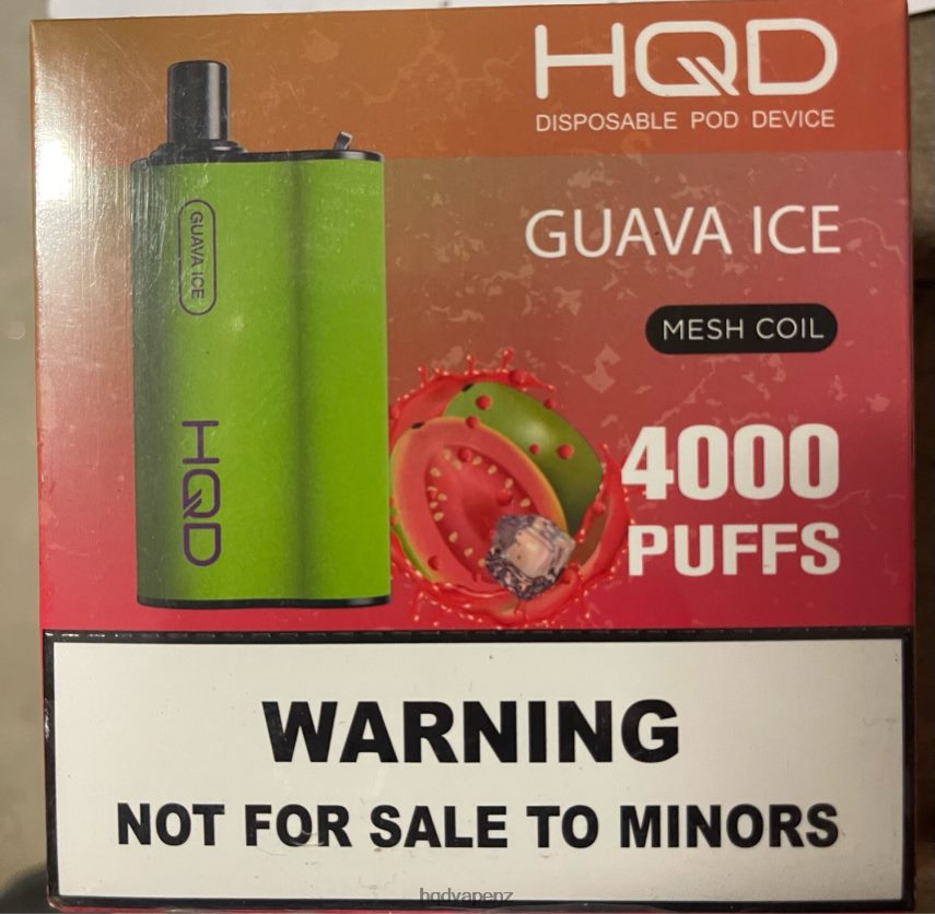 HQD Flavor List - HQD BOX 4000 PUFFS Guava Ice 4P608H109