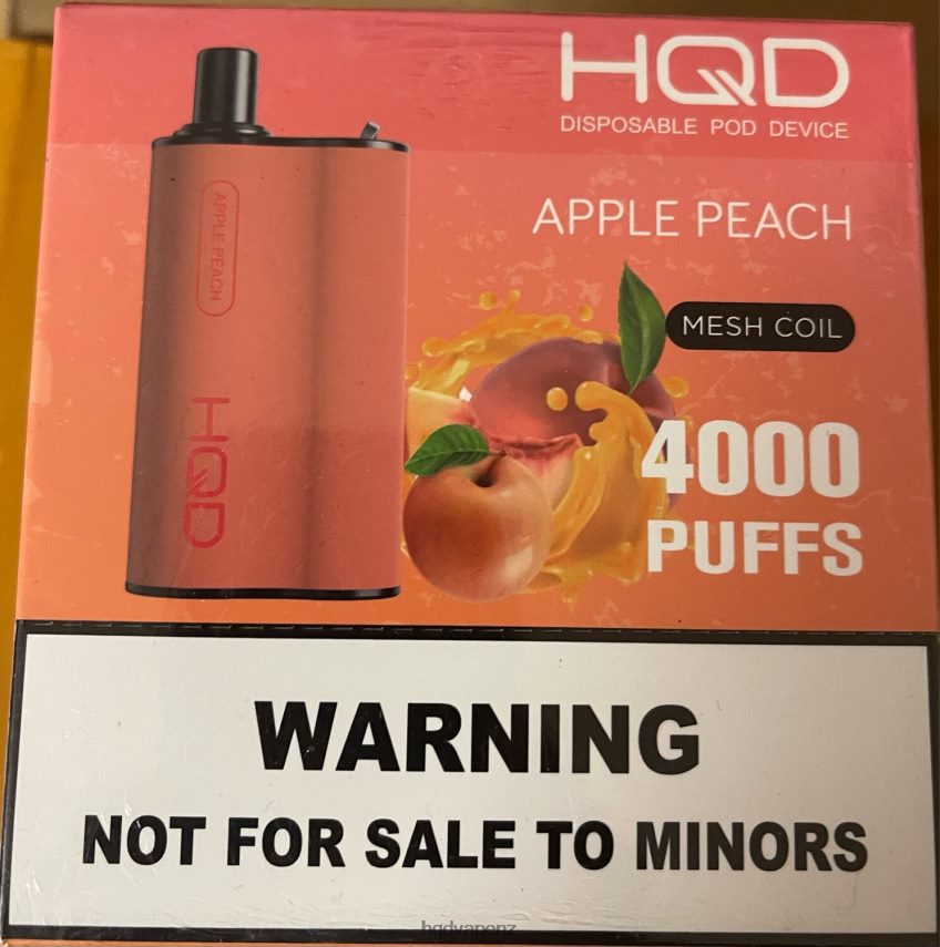 HQD New Zealand - HQD BOX 4000 PUFFS Apple Peach 4P608H74