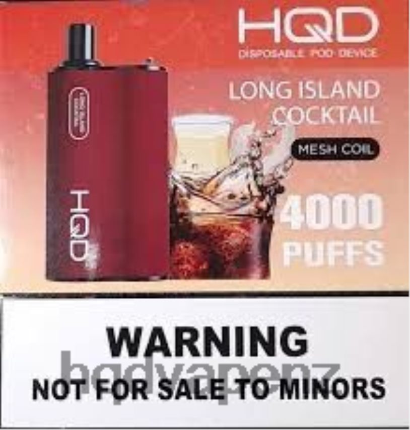 HQD New Zealand - HQD BOX 4000 PUFFS Long Island Cocktail 4P608H114