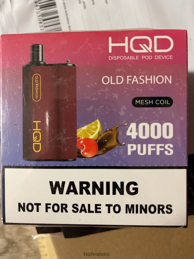 HQD New Zealand - HQD BOX 4000 PUFFS Old Fashion 4P608H104