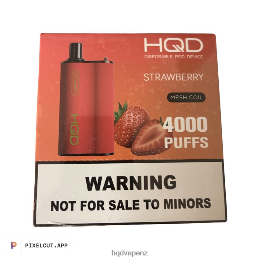 HQD New Zealand - HQD BOX 4000 PUFFS Strawberry 4P608H94
