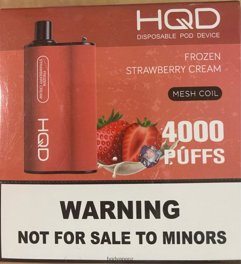 HQD Vape Factory - HQD BOX 4000 PUFFS Frozen Strawberry Cream 4P608H80