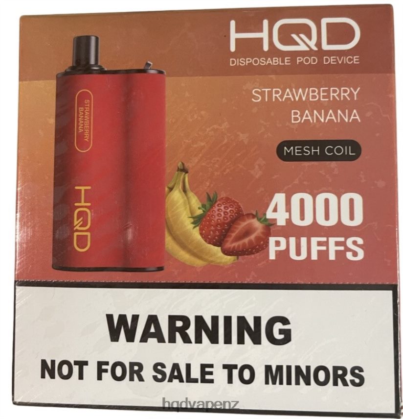 HQD Vape Factory - HQD BOX 4000 PUFFS Strawberry Banana 4P608H70