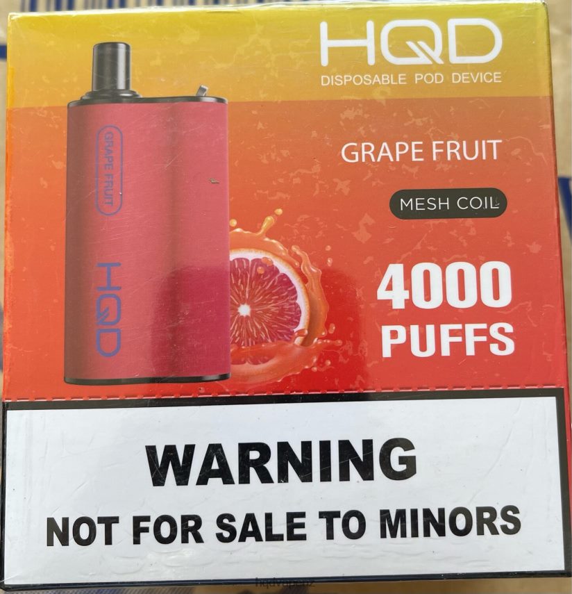 HQD Vape NZ - HQD BOX 4000 PUFFS Grape Fruit 4P608H101