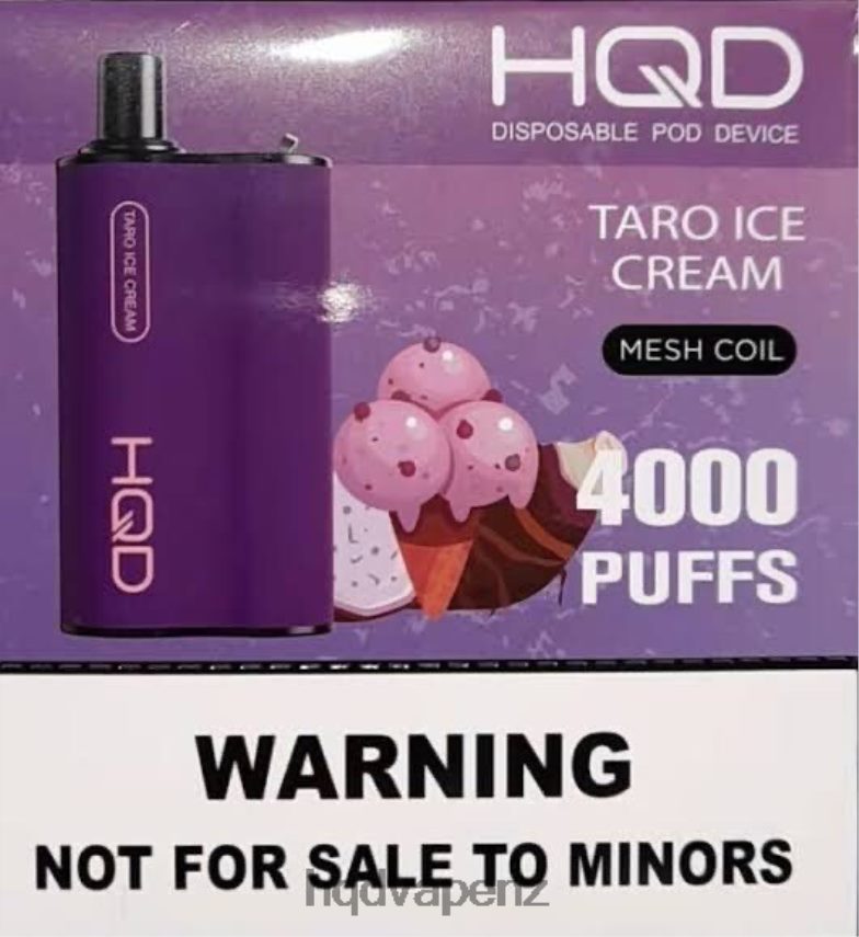 HQD Vape NZ - HQD BOX 4000 PUFFS Taro Ice Cream 4P608H71