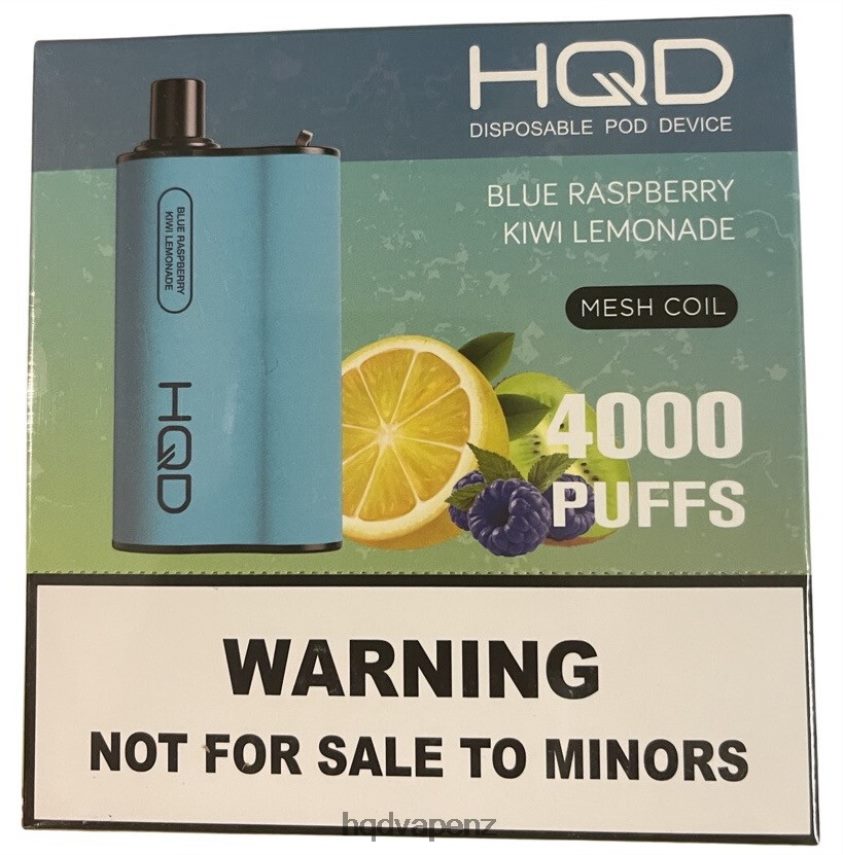 HQD Vape Wellington - HQD BOX 4000 PUFFS Blueberry Raspberry Kiwi Lemonade 4P608H85