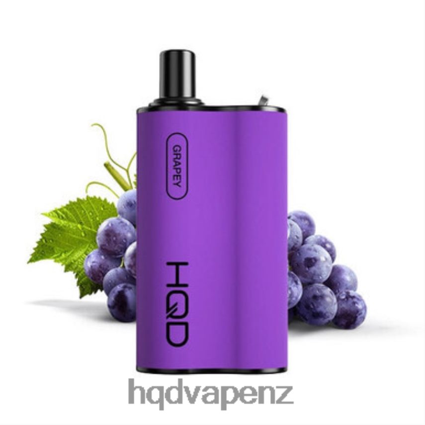 HQD Vapes NZ - HQD BOX 4000 PUFFS Grapy 4P608H93