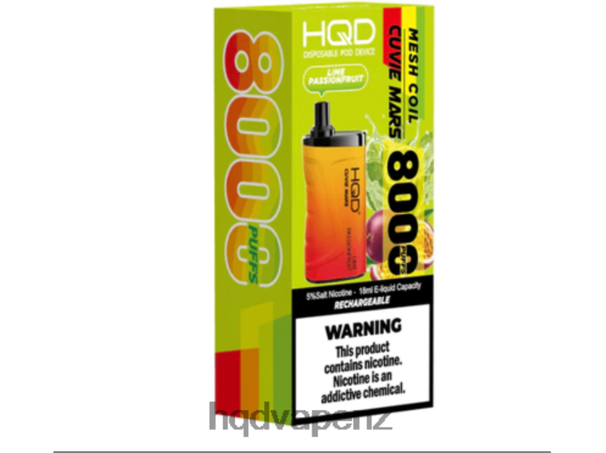 HQD Disposable Vape - HQD CUVIE MARS DISPOSABLE Lime Passion Fruit 4P608H208