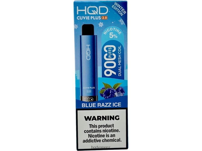 HQD Disposable Vape - HQD CUVIE PLUS 2.0 (WINTER EDITION) Blue Razz Ice 4P608H138