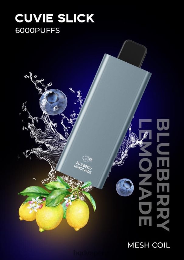 HQD Disposable Vape - HQD CUVIE SLICK 6000 PUFFS Slick Blueberry Lemonade 4P608H38