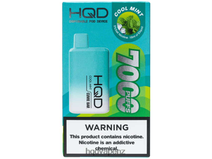 HQD Flavor List - HQD CUVIE BAR DISPOSABLE Cool Mint 4P608H159