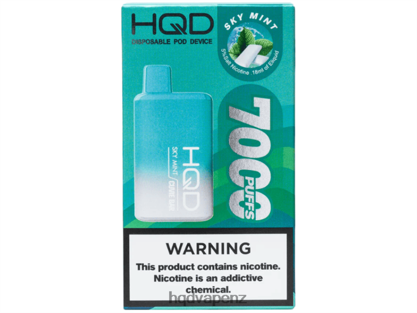 HQD Flavor List - HQD CUVIE BAR DISPOSABLE Sky Mint 4P608H249