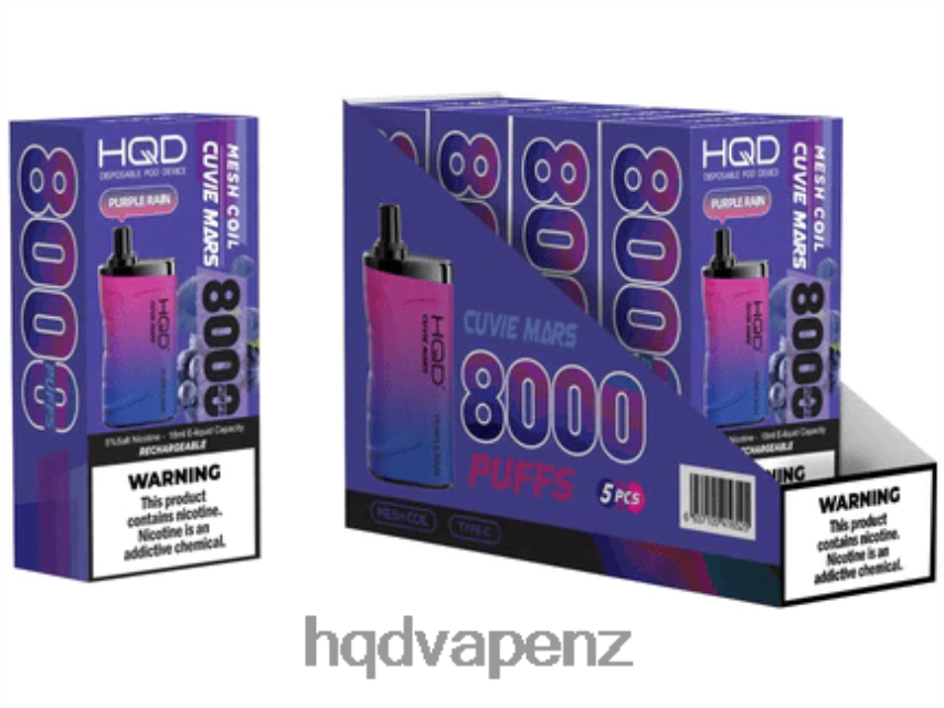 HQD Flavor List - HQD CUVIE MARS DISPOSABLE Purple Rain 4P608H239