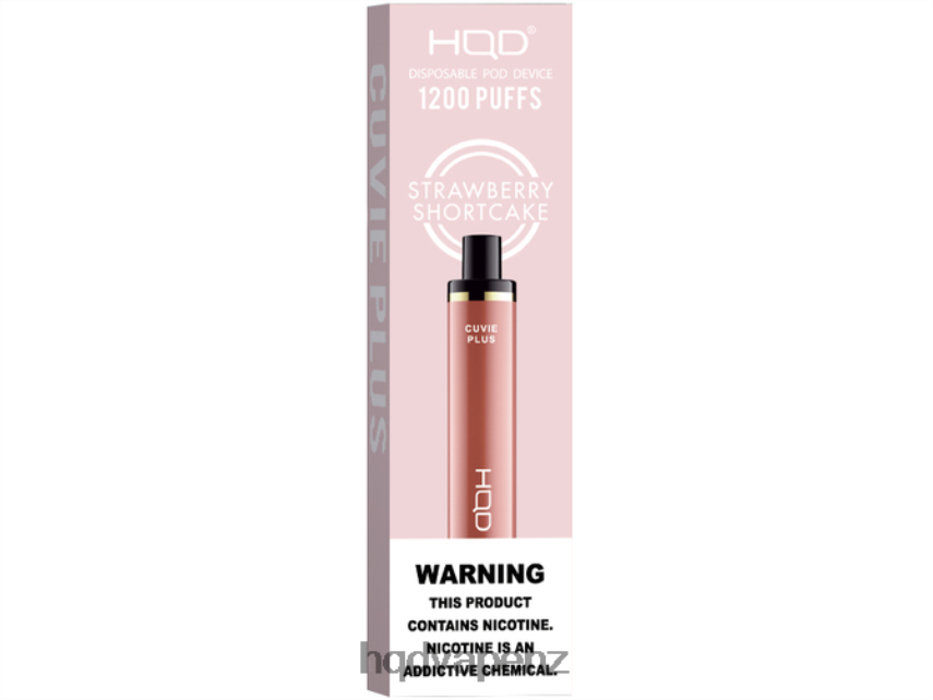 HQD Flavor List - HQD CUVIE PLUS DISPOSABLE VAPE Strawberry Shortcake 4P608H259
