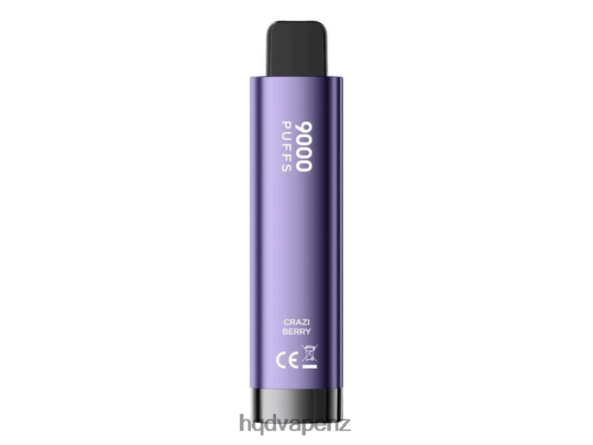 HQD New Zealand - HQD CUVIE 9000 PUFFS DISPOSABLE Crazy Berry 4P608H274