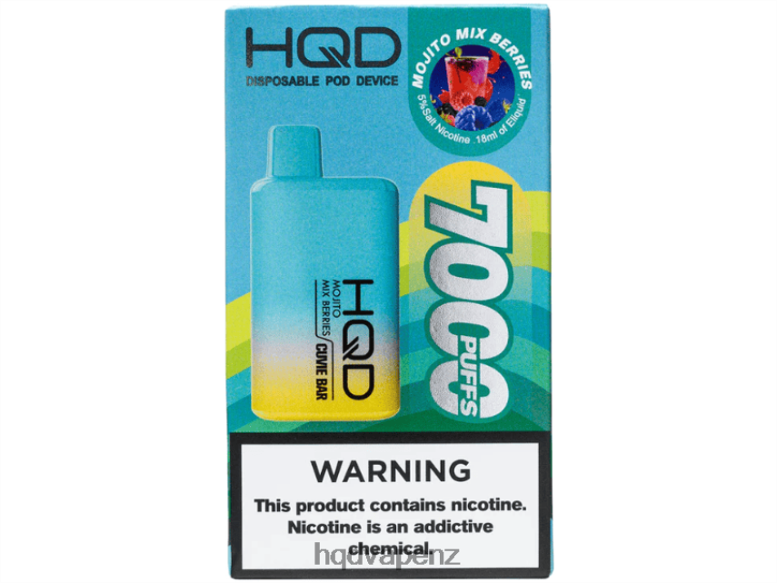 HQD New Zealand - HQD CUVIE BAR DISPOSABLE Mojito Mix Berries 4P608H224