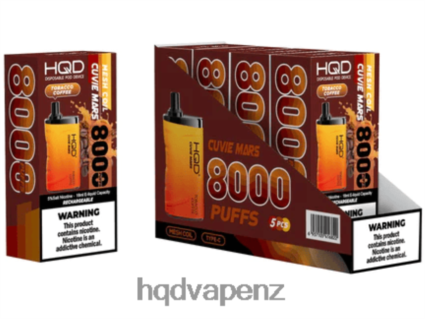 HQD New Zealand - HQD CUVIE MARS DISPOSABLE Tobacco Coffee 4P608H264