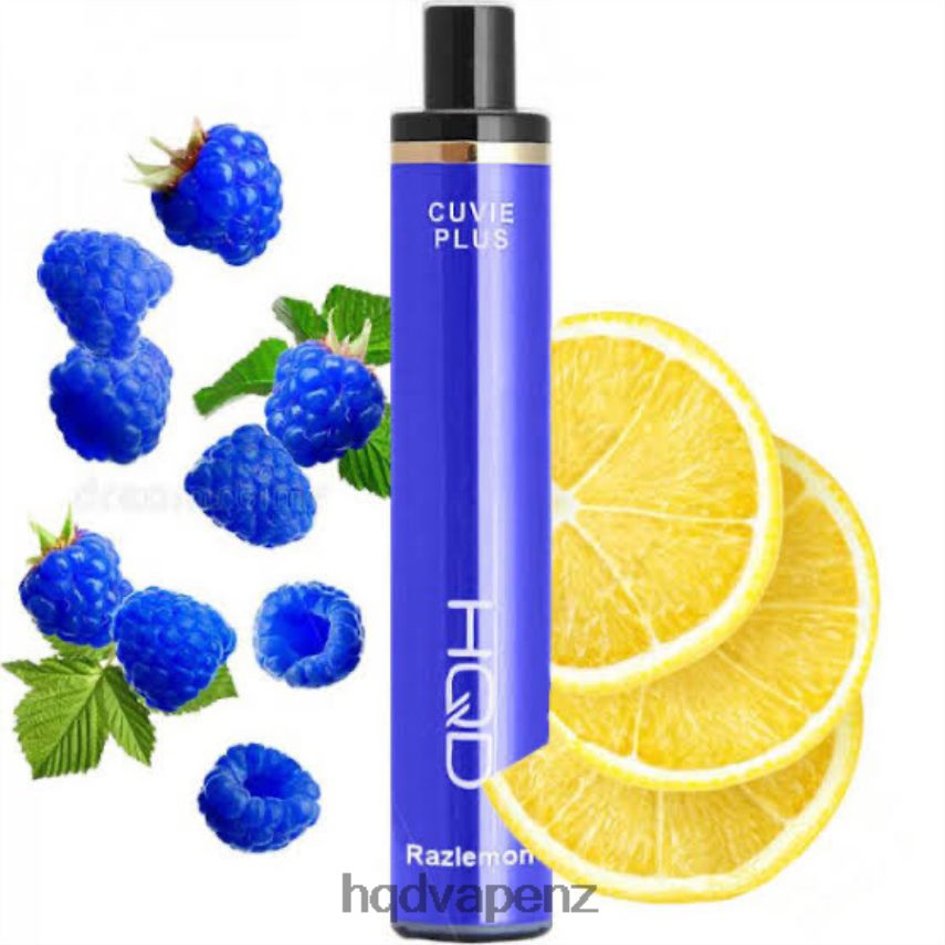 HQD New Zealand - HQD CUVIE PLUS 1200 PUFFS Raz Lemon 4P608H124