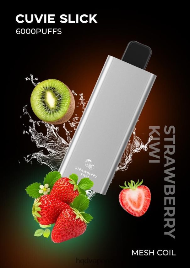 HQD New Zealand - HQD CUVIE SLICK 6000 PUFFS Slick Strawberry Kiwi 4P608H24