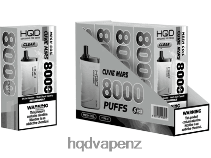 HQD Online - HQD CUVIE MARS DISPOSABLE Clear 4P608H156