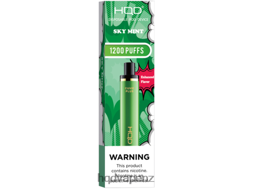HQD Vape Factory - HQD CUVIE PLUS DISPOSABLE VAPE Sky Mint 4P608H250
