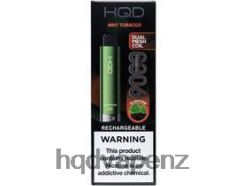 HQD Vape NZ - HQD CUVIE PLUS 2.0 DISPOSABLE Mint Tobacco 4P608H221