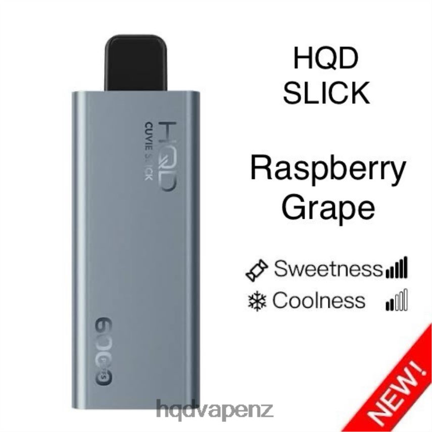 HQD Vape NZ - HQD CUVIE SLICK 6000 PUFFS Slick Raspberry Grape 4P608H21