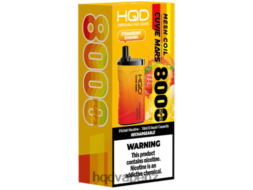 HQD Vape Wellington - HQD CUVIE MARS DISPOSABLE Strawberry Banana 4P608H255