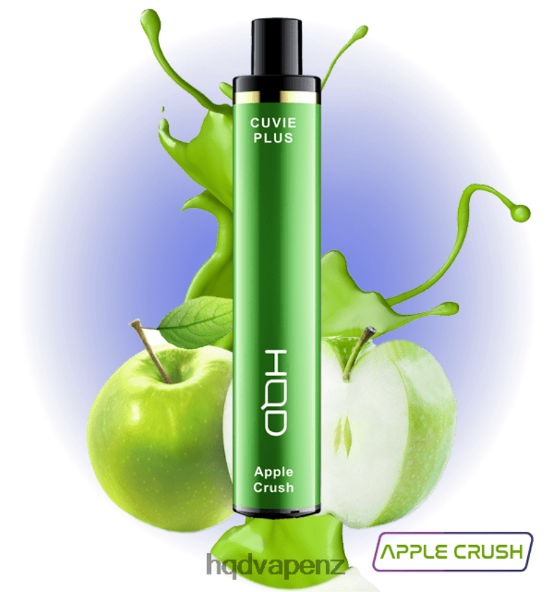 HQD Vape Wellington - HQD CUVIE PLUS 1200 PUFFS Apple Crush 4P608H125
