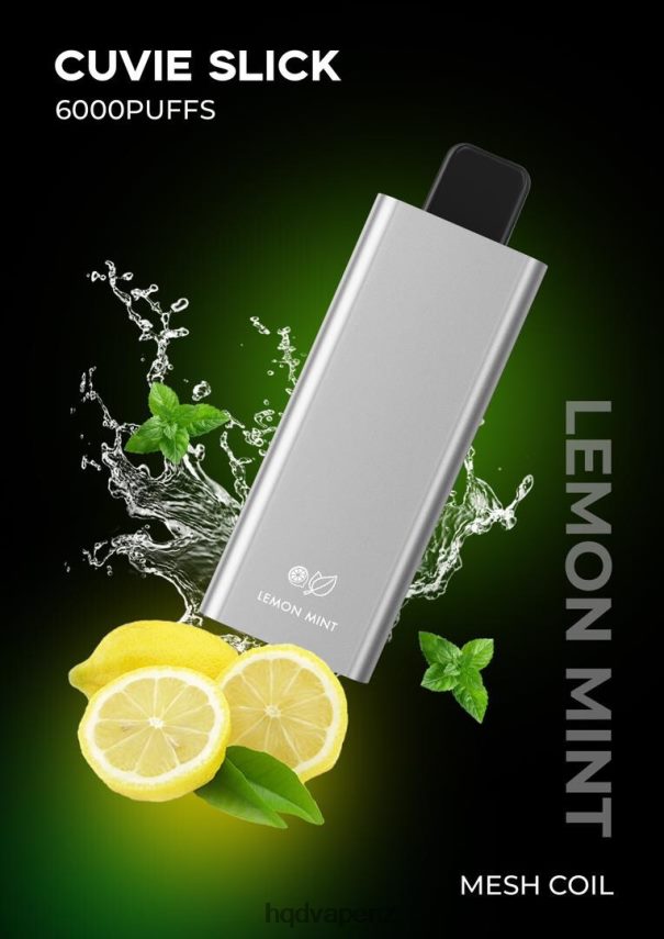 HQD Vape Wellington - HQD CUVIE SLICK 6000 PUFFS Slick Lemon Mint 4P608H35