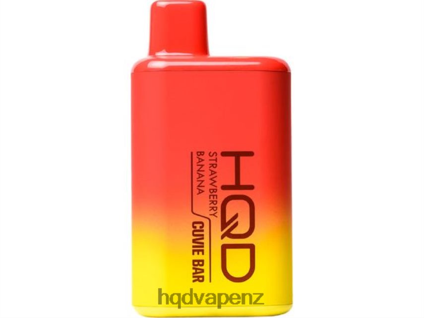 HQD Vapes NZ - HQD CUVIE BAR DISPOSABLE Strawberry Banana 4P608H253