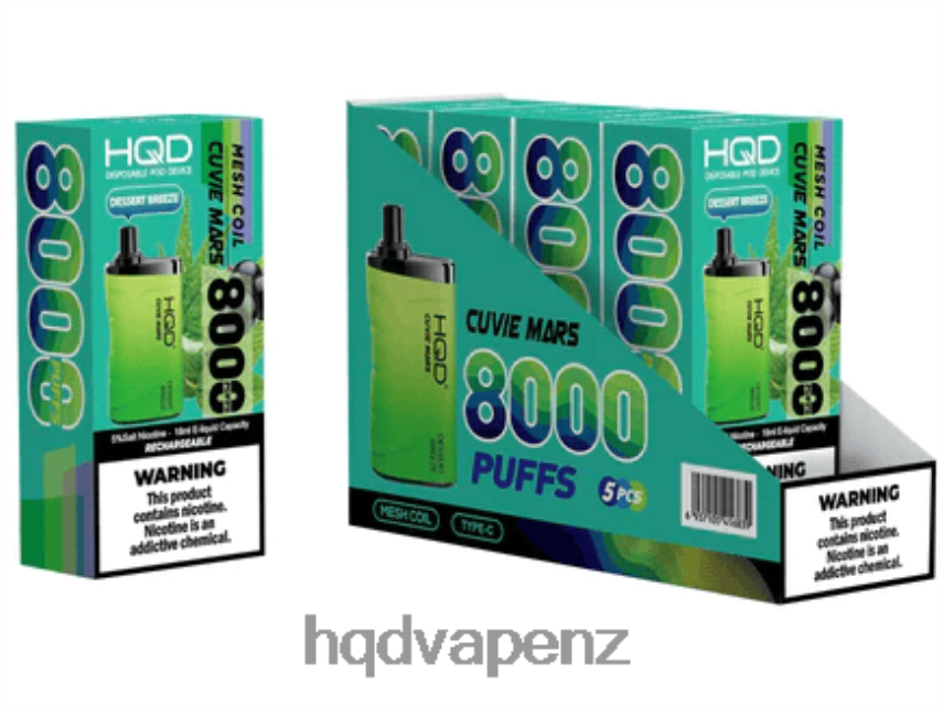 HQD Vapes NZ - HQD CUVIE MARS DISPOSABLE Dessert Brezze 4P608H163