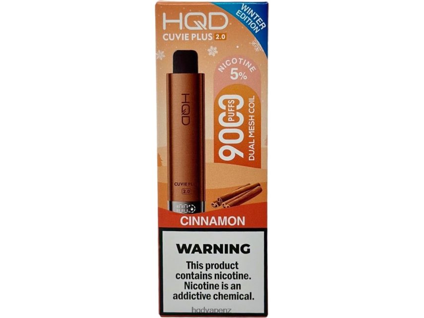 HQD Vapes NZ - HQD CUVIE PLUS 2.0 (WINTER EDITION) Cinnamon 4P608H273