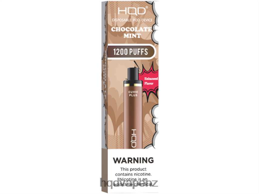 HQD Vapes NZ - HQD CUVIE PLUS DISPOSABLE VAPE Chocolate Mint 4P608H153