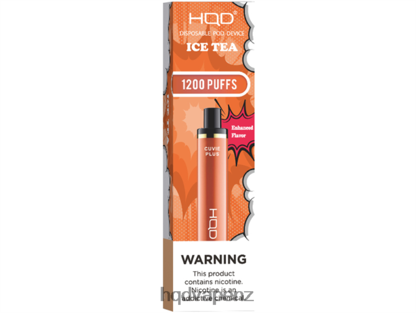 HQD Vapes NZ - HQD CUVIE PLUS DISPOSABLE VAPE Ice Tea 4P608H203