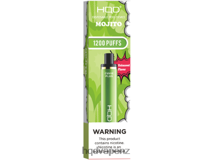 HQD Vapes NZ - HQD CUVIE PLUS DISPOSABLE VAPE Mojito 4P608H223