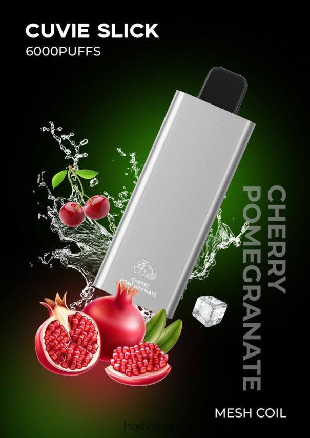 HQD Vapes NZ - HQD CUVIE SLICK 6000 PUFFS Slick Cherry Pomegranate 4P608H33