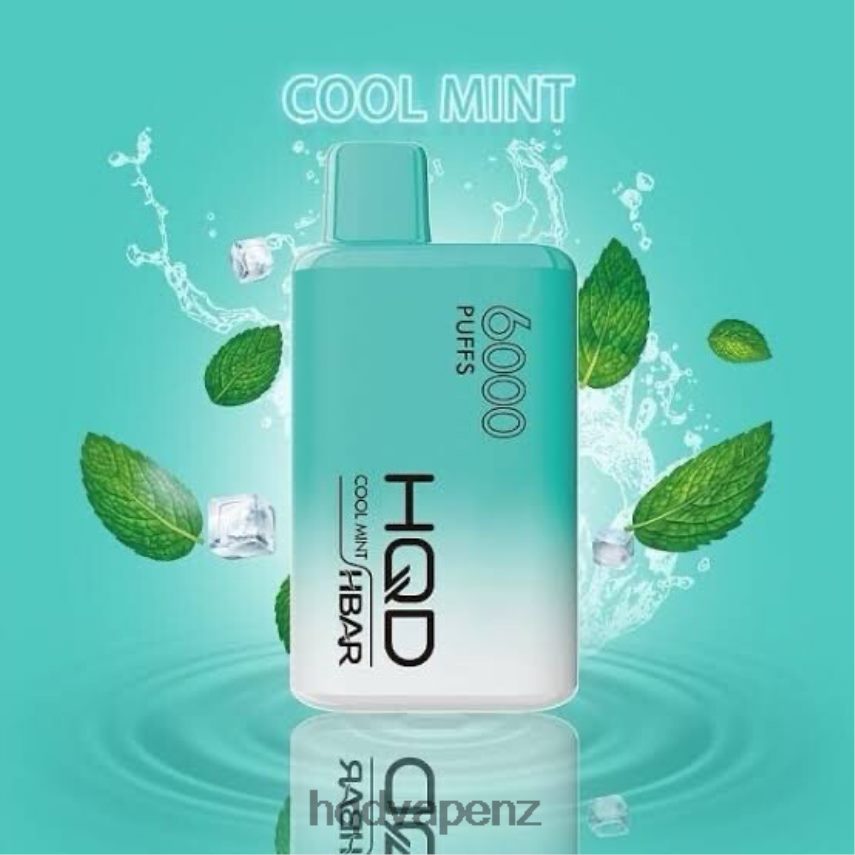 HQD Disposable Vape - HQD HBAR 6000 PUFFS Cool Mint 4P608H48