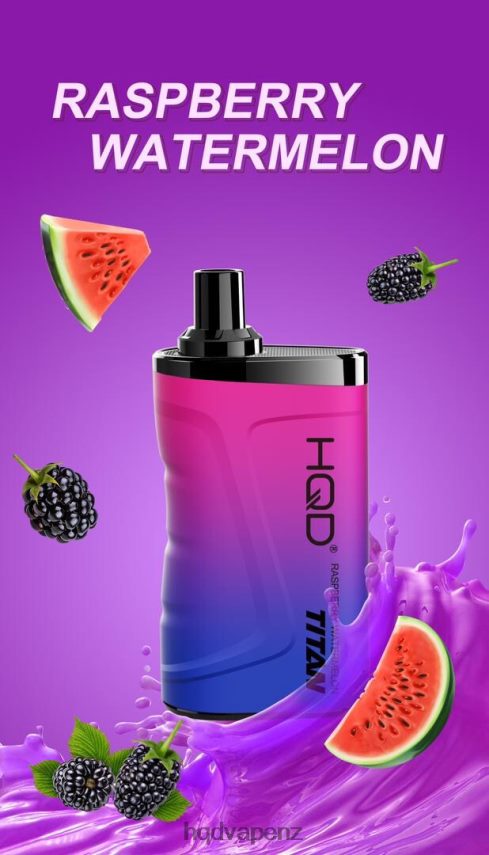 HQD Flavor List - HQD TITAN 7000 PUFFS Raspberry Watermelon 4P608H19
