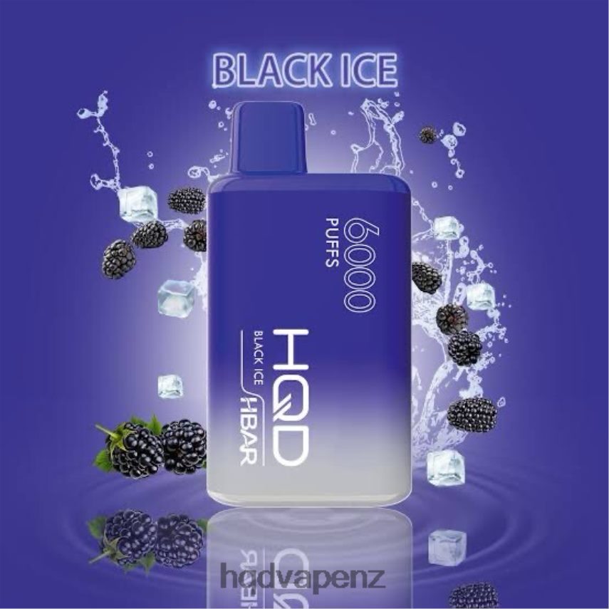 HQD New Zealand - HQD HBAR 6000 PUFFS Black Ice 4P608H44