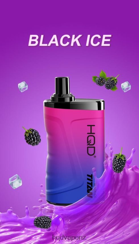 HQD New Zealand - HQD TITAN 7000 PUFFS Black Ice 4P608H14