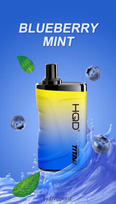 HQD Online - HQD TITAN 7000 PUFFS Blueberry Mint 4P608H6