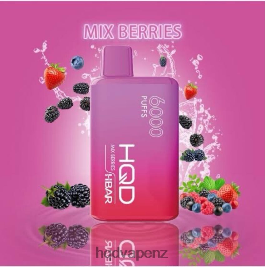 HQD Vape Factory - HQD HBAR 6000 PUFFS Frozen Mix Berries 4P608H50