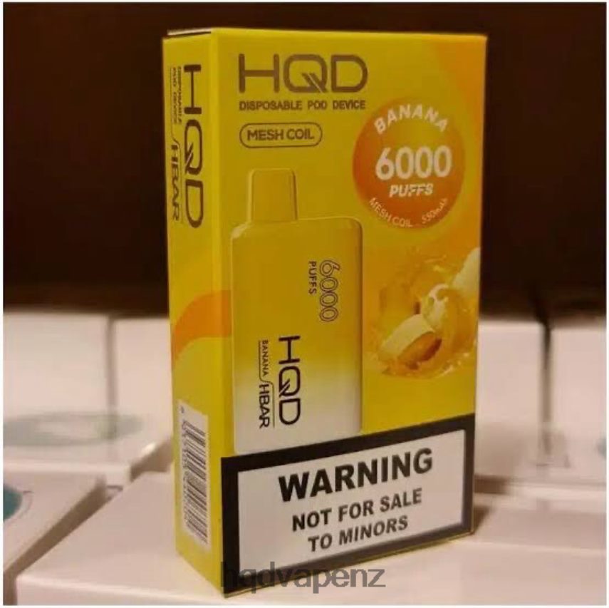 HQD Vape For Sale - HQD HBAR 6000 PUFFS Banana 4P608H47