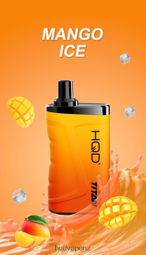 HQD Vape NZ - HQD TITAN 7000 PUFFS Mango Ice 4P608H11