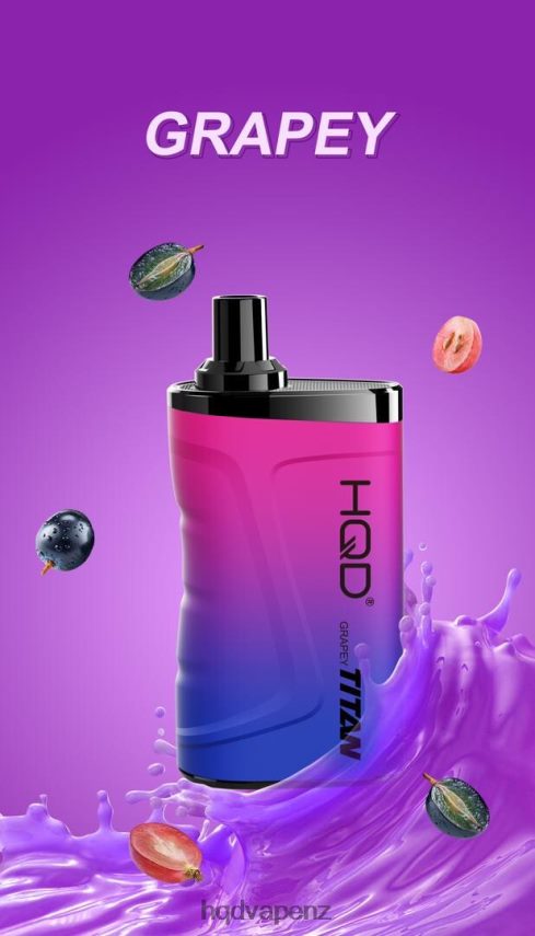 HQD Vape Wellington - HQD TITAN 7000 PUFFS Grapy 4P608H15
