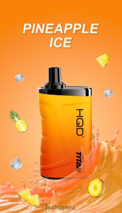 HQD Vapes NZ - HQD TITAN 7000 PUFFS Pineapple Ice 4P608H3