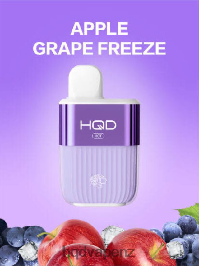 HQD Flavor List - HQD HOT 5000 PUFFS Apple Grape Freeze 4P608H59