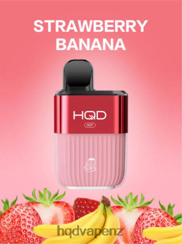 HQD Flavor List - HQD HOT 5000 PUFFS Strawberry Banana 4P608H69